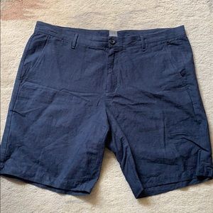 Gap cotton linen shorts navy blue